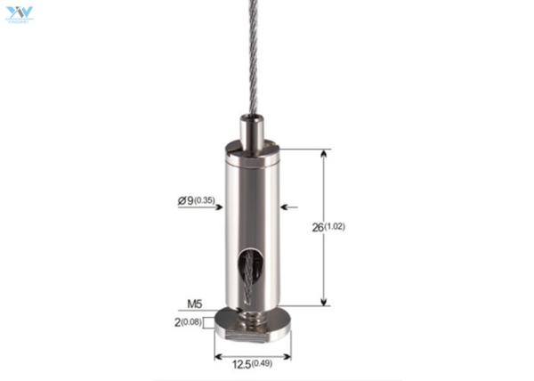 Fio de aço inoxidável de suspensão claro linear do fechamento 304 do auto do jogo M5 Threased da precisão