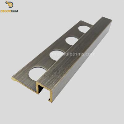 12×2500mm Brass Tile Edging Strip Mill Finish Square Shape For Protection