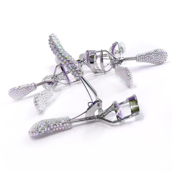 Stainless Steel Beauty Makeup Tools Sparkling Diamond Eyelash Curler