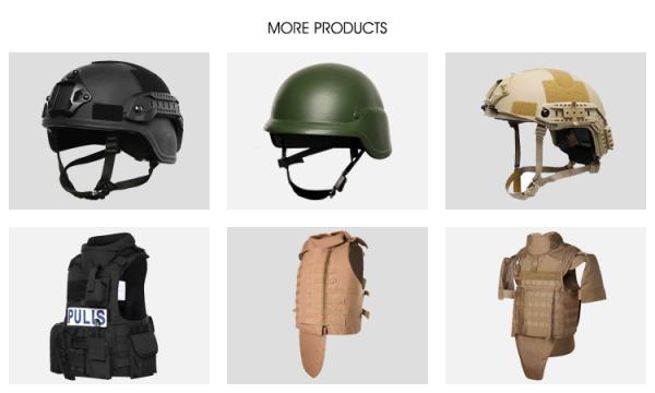OEM ODM Bulletproof Equipment Level NIJ IIIA Aramid Armor Helmet