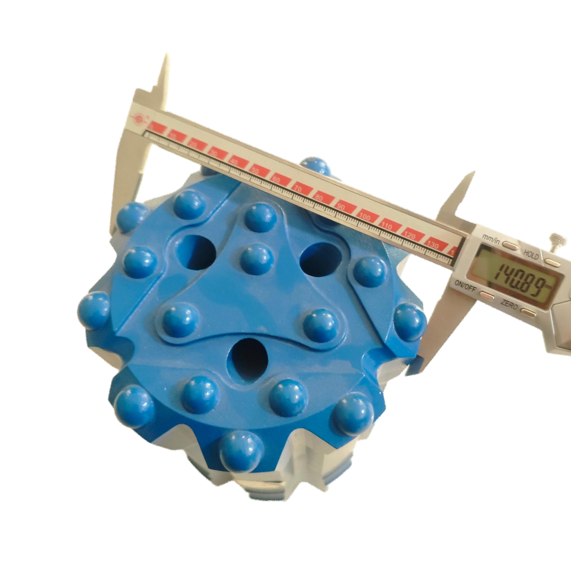 GT60 Threaded Button Bit , Heavy Duty Top Hammer Drill Bits 140mm Diameter