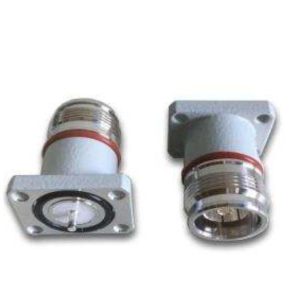 Low-loss Mini DIN 4.3-10 Male Connector With IP67 Rating And Phosphor Bronze Contacts For RF Applications