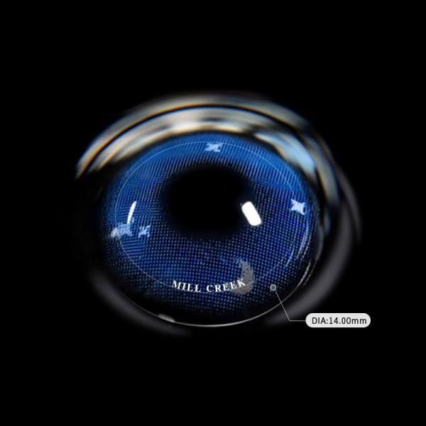 OEM Realistic Blue Aqua Colored Contacts For Brown Eyes