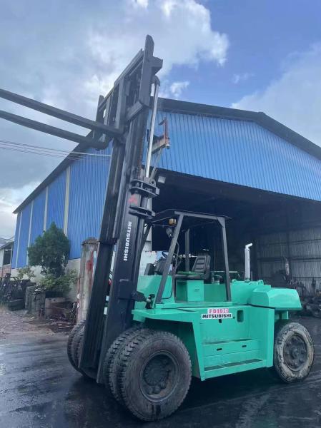 Original Japan Used MITSUBISHI Forklift 10 Ton 150hp For Heavy Industrial