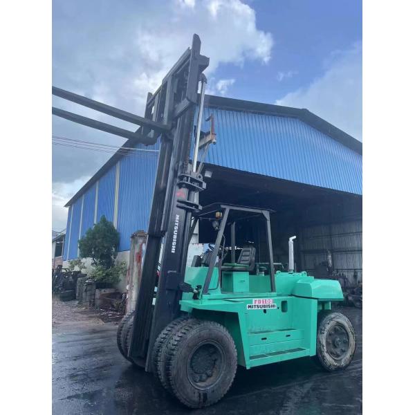 Air Cooled Used Forklift MITSUBISHI FD100 50HP For Construction