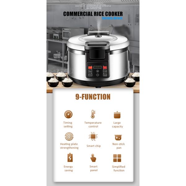 Плита риса ручки цилиндра 2200W 16L не электрический для кофейни