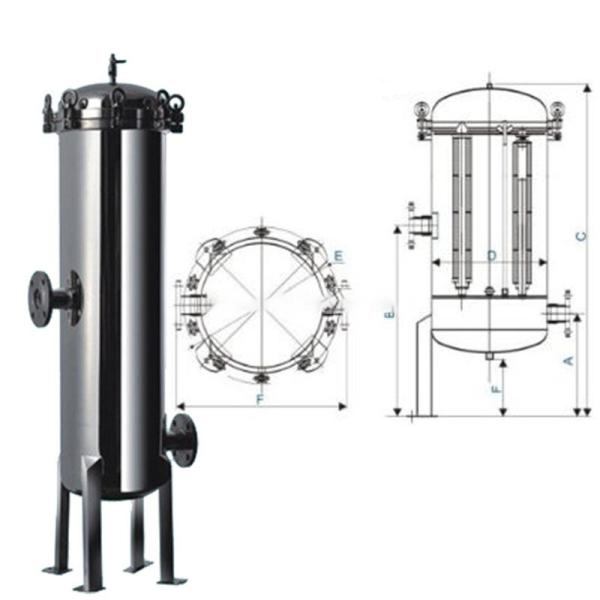 Water 30 Inch Filter Housing 20 Inch Magnetic Multi Cartridge
