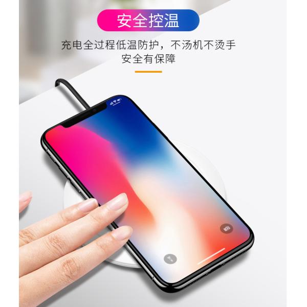 Fashionable Rohs Marble Wireless Phone Charger With Cooling / Mobile Phone Accessories