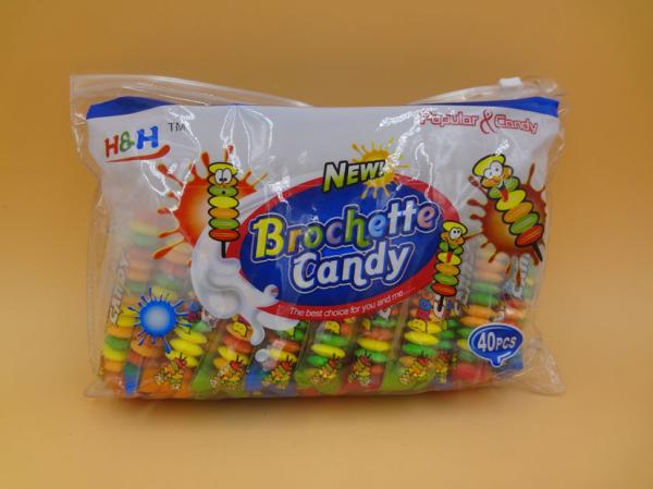 Sabores Brochette Sugar Free Peppermint Candy do fruto/doces comprimidos forma redonda