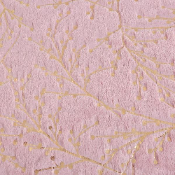Recycled High Quality Custom PV Velvet Branch Pattern Bronzing 100 Polyester Knitted Velvet Fabric Winter for Sale