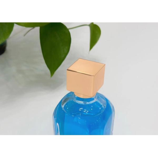Premium Zamak Square-Shaped Metal Perfume Cap Lids With High-Quality Zinc Alloy