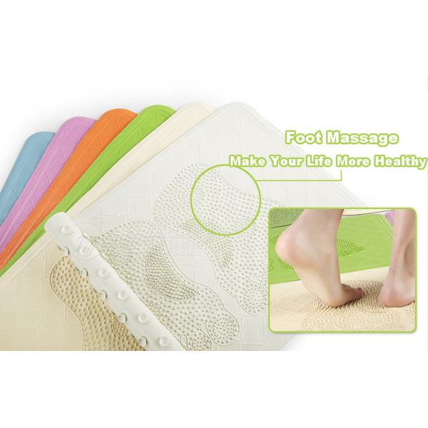 Foot Massage Square plastic shower bath mats in Purple , Red , Blue