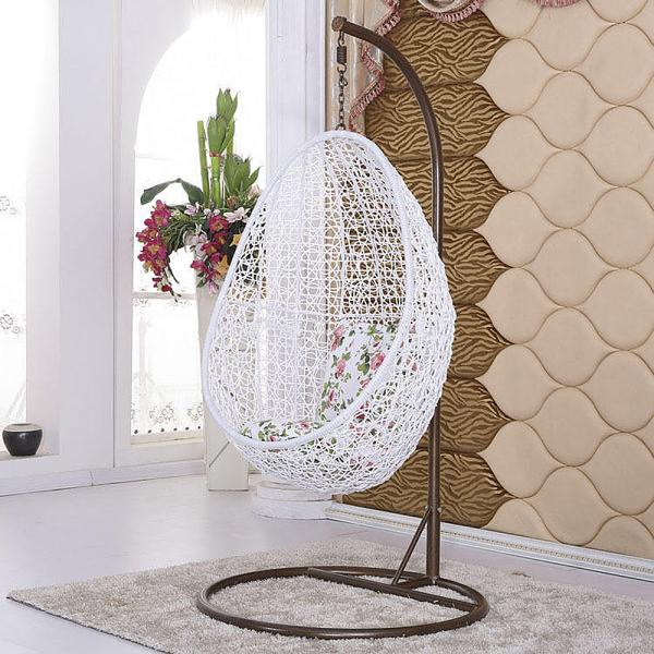 Mail Packing N Modern Design Single Swing Chair PE Rattan Hanging Chair for Apartment