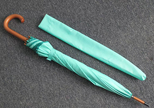 46 Inch Automatic Wooden Handle Umbrellas 8 Panel Wooden Pole Umbrellas