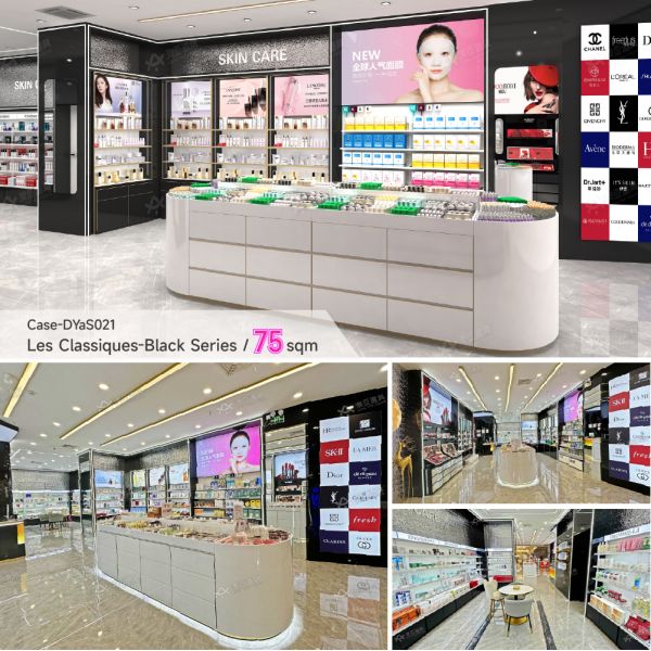 Luxury Perfume Shop Design Beauty Display Furniture Cosmetic Store Counter for Branding Store Display