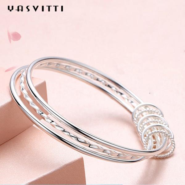 SGS браслета Bangle Boho Кристл родия браслета Кристл серебра 23g круга 5.8cm