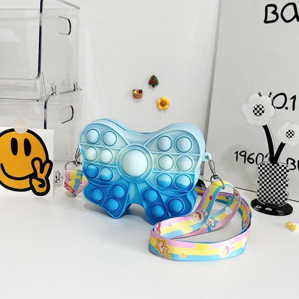 Фиджет Поп сумочка Бук девочек Сумочка Пасхальный подарок Сенсорный Фиджет игрушка Силикон Крестное тело Дети Сумочка Карандаш Чехло Макияжный пакет