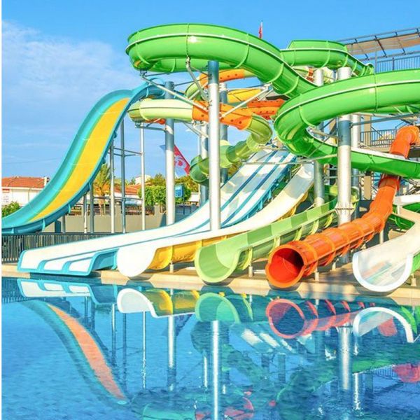 Amusement Theme Park Water Splash Pad Aqua Kids Water Slide Interactive Water Play