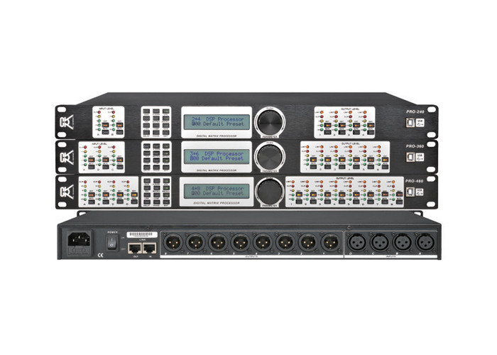 Stage Sound Audio Amplifier Digital Sound Processor Multichannel 4 in 8 out
