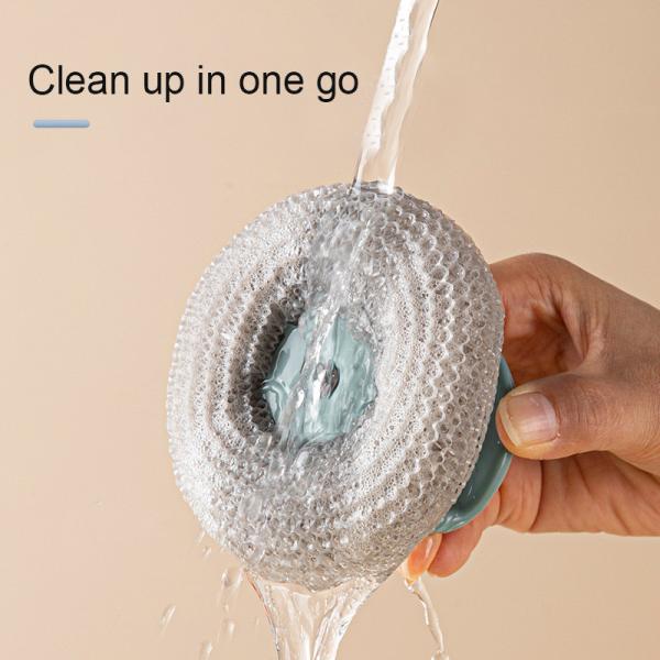 Самый продаваемый кухонный нержавеющий сталь мягкий очиститель щетка с рукояткой