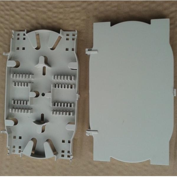 Grey Color Fiber Management Tray / Fiber Optic Splice Tray 24 Core 24 Fiber