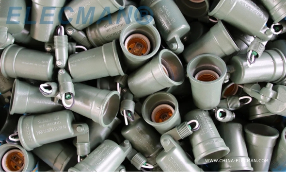 Lampholder алюминиевого погодостойкого держателя лампы на открытом воздухе с внешним герметизируя набивкой