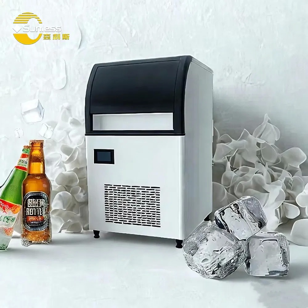 Automatic Restaurant Ice Maker 200W - 400W Small Ice Maker Machine 120kg/24h