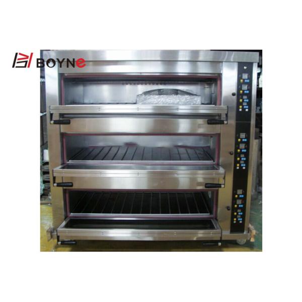 Double Layer Six Trays 380v Oven Electric Stainless Steel for Restaurant