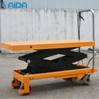 Plataforma de elevação de mesa hidráulica de uma única tesoura 500 kg Capacidade Mesa de elevação de paletes hidráulica móvel