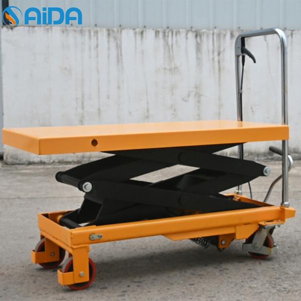 105 Kg Capacity Hydraulic Table Lifter Foot Pedal Lifts To 1300 Mm Height