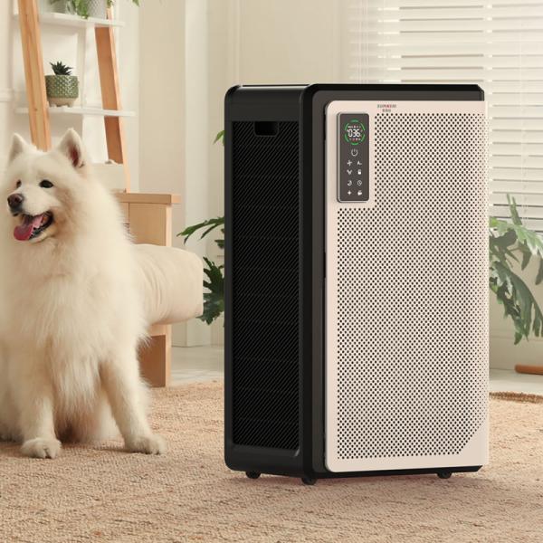 ETL Activated Carbon Filter Air Purifier For Dog Hair Pet Allergies Smart Air Cleaner