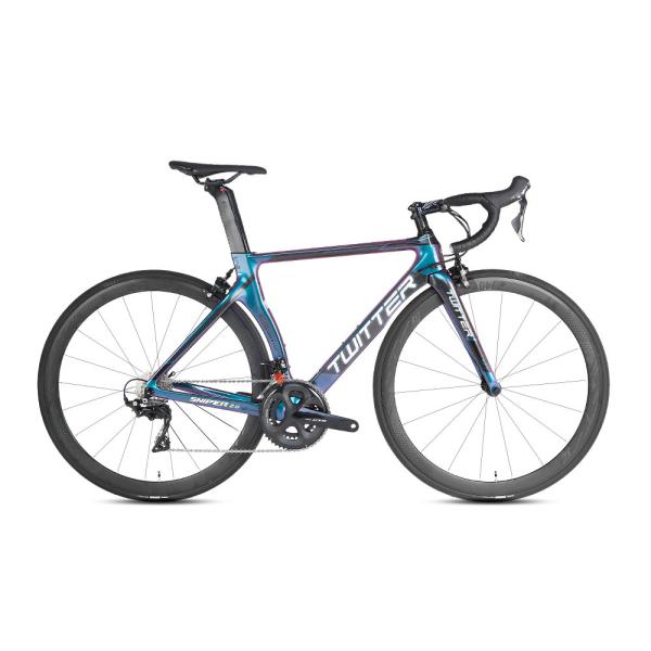 Long Lasting Carbon Fiber Touring Bike Holographic Colour Frame For Adults