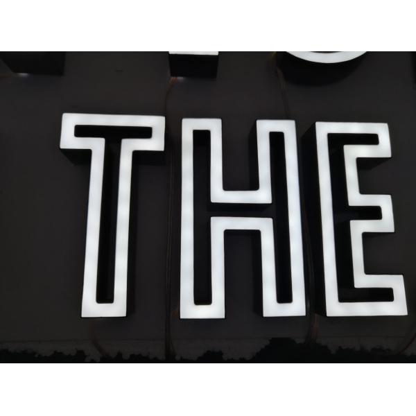 Custom 3D LED Letter Signs Aluminum / Acrylic Material 50000 Hours Lifetime