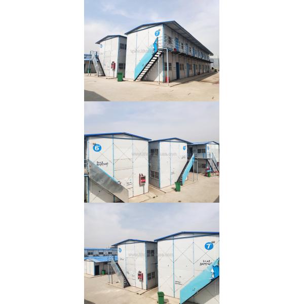 Дом плоского пакета Prefab стальной для окна алюминиевого сплава работников