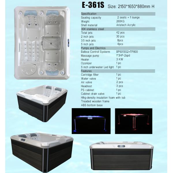 Tina al aire libre grande libre moderna del balneario del masaje de los lugares de deportes del estilo