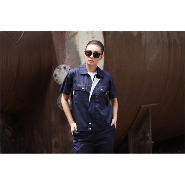 На заказ унисексная хлопковая рабочая одежда для мужчин и женщин двухдельная промышленная форма