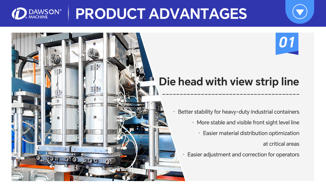 Automatic 5 Liter HDPE Container Making Machine with Long Service Life Extrusion Blow Molding Machine