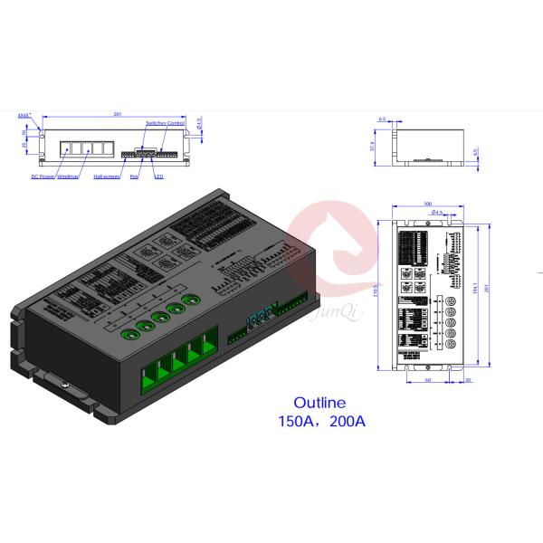 Водитель LDC 5V 18V 10A 20A 50A 100A скорости мотора квадранта BLDC большого тока 2