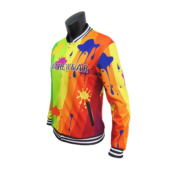 Куртка спорт полиэстера стильной сублимации случайная с карманами удобными