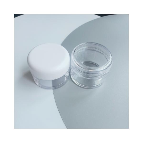 Jarrón de crema de plástico transparente para el cuello de 7 ml y 10 ml para envases cosméticos industriales
