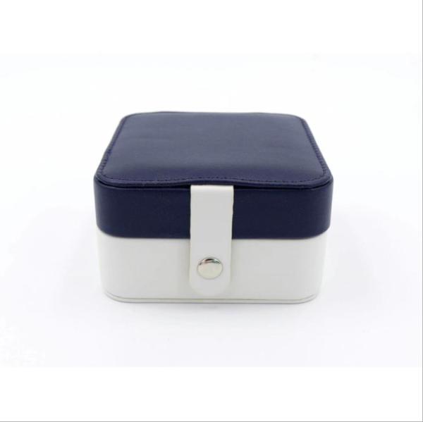 12cm 8cm Portable Jewelry Box Organizer Double Zipper Double Layer Jewelry Box