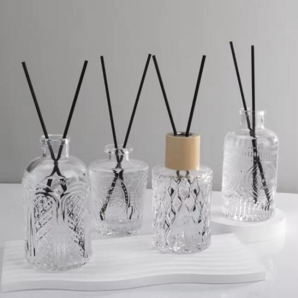 Irregular Empty Reed Diffuser Bottles Unique Glass Reed Diffuser Bottle Luxury