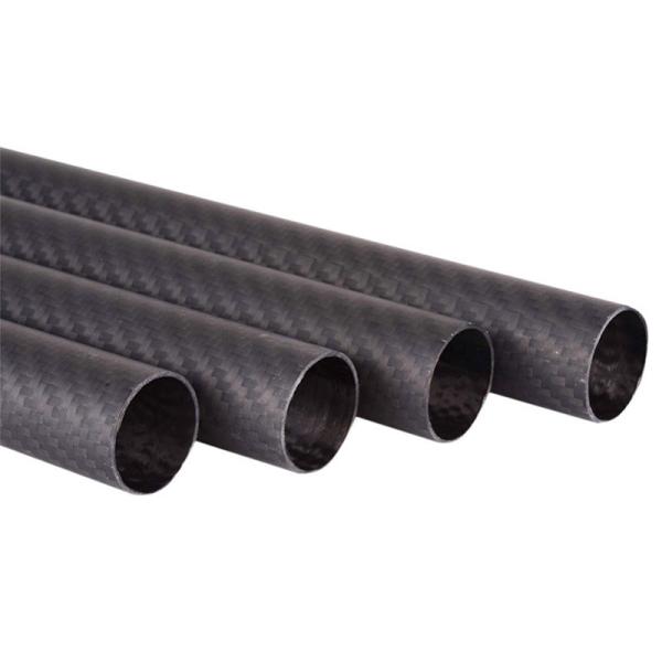 Durable 3K Roll Wrapped 50mm Carbon Fibre Tube Fatigue Resistant