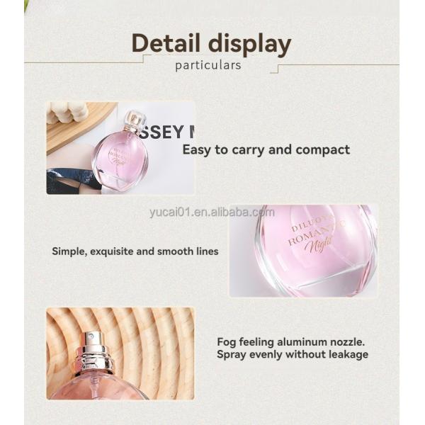 Floral Fragrance Family Long-lasting Natural Fresh 50ml Rose Perfume Spray for Women