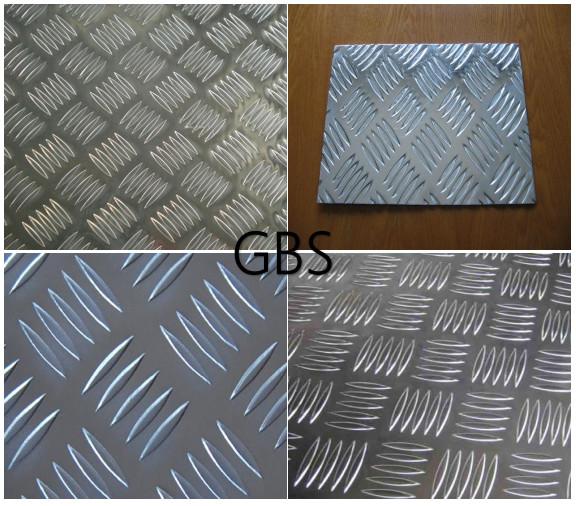 5 Bar Aluminum Tread Plate ,small pattern, AA1100/3003/3105,thickness 0.8-15mm