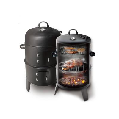 Grill portable à charbon à cuisson en extérieur avec indicateur de chaleur et combustible à charbon
