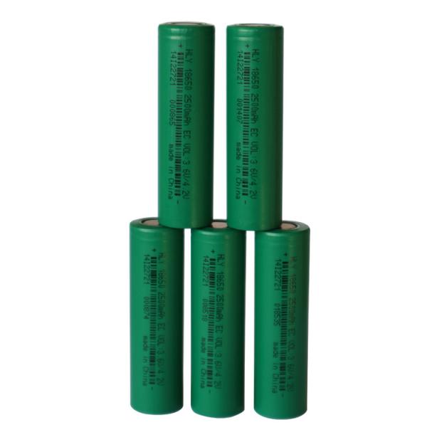 BIS Approved 18650 Lithium Ion Battery 2500MAh EC For Electronic Bike