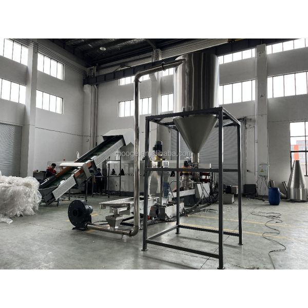 Automatic PP PE Plastic Film Granulator Machine