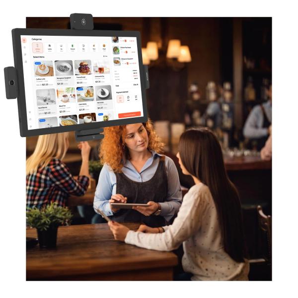 21.5 Touch Screen Android Tablet RK3576 for Restaurant Point of Sale Back Order Kiosk Self-service ordering machine