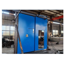 PRESSURELESS AIR DOOR, Underground Mine Ventilation Door, Low Opening Force, Auto-Close After Passage, No Reverse Air Door, For Intake & Return Airways Cross-Cut, Ideal for Coal Mines